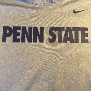 Nike Penn State Hoodie Mens Small Gray‎ Excellent Therma-FIT Pullover Sweatshirt